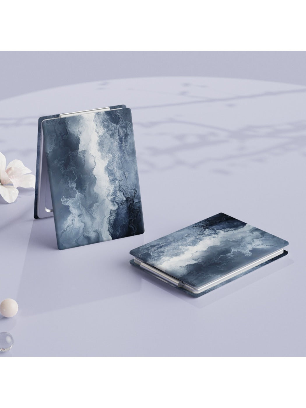 Mirroray - Vintage Wave Pattern Compact Mirror