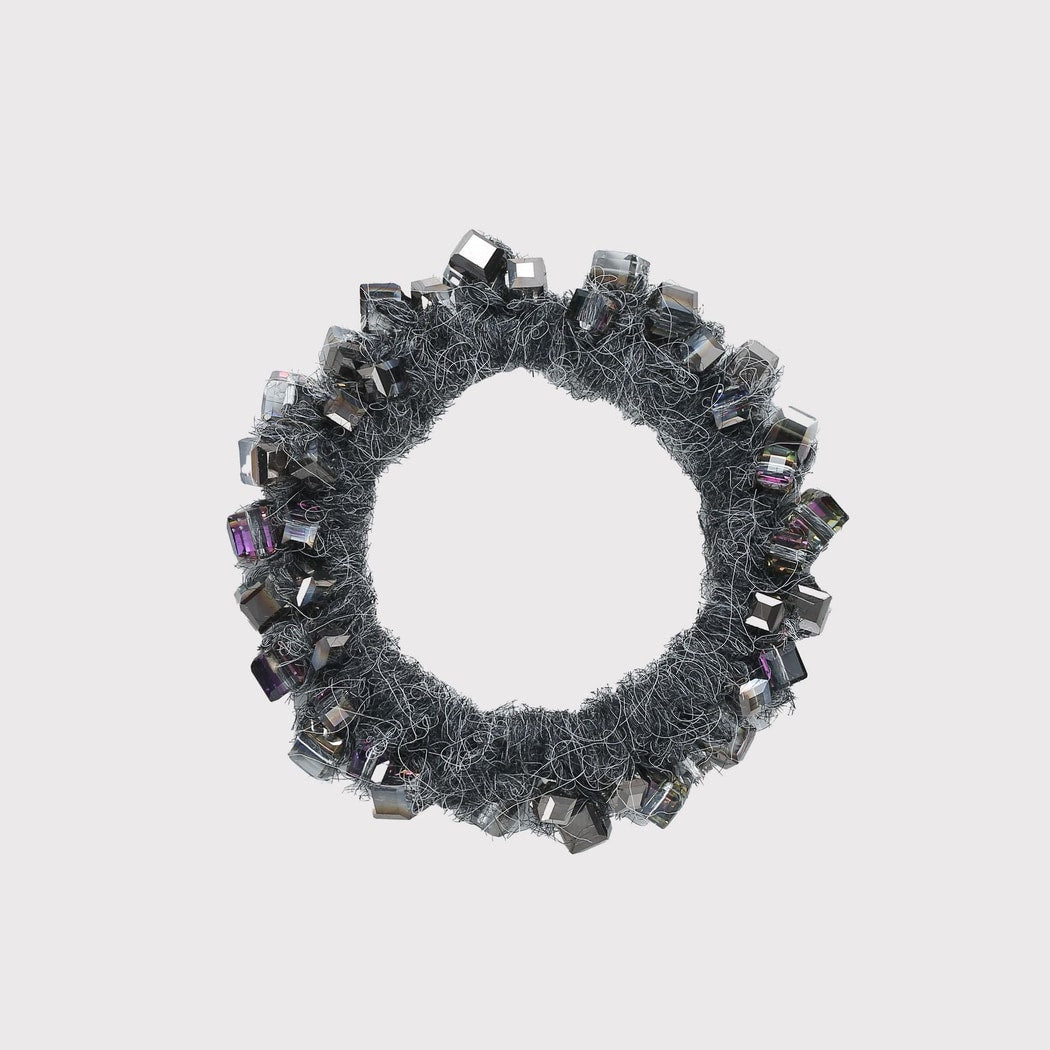 Gifty - Muted Sparkly Knit Look Hair Tie