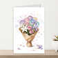 Carduria - Ethereal Flower Bouquet Greeting Card