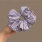 Gifty - Purple Striped Polyester Line Pattern Scrunchie