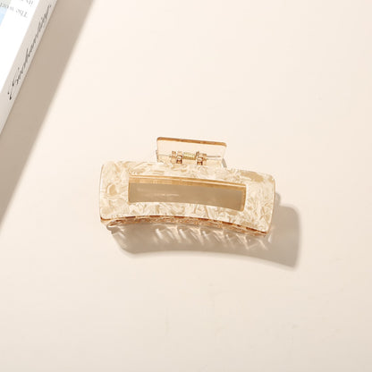 Beau - Geometric Acetate Hollow Wave Claw Hair Clip