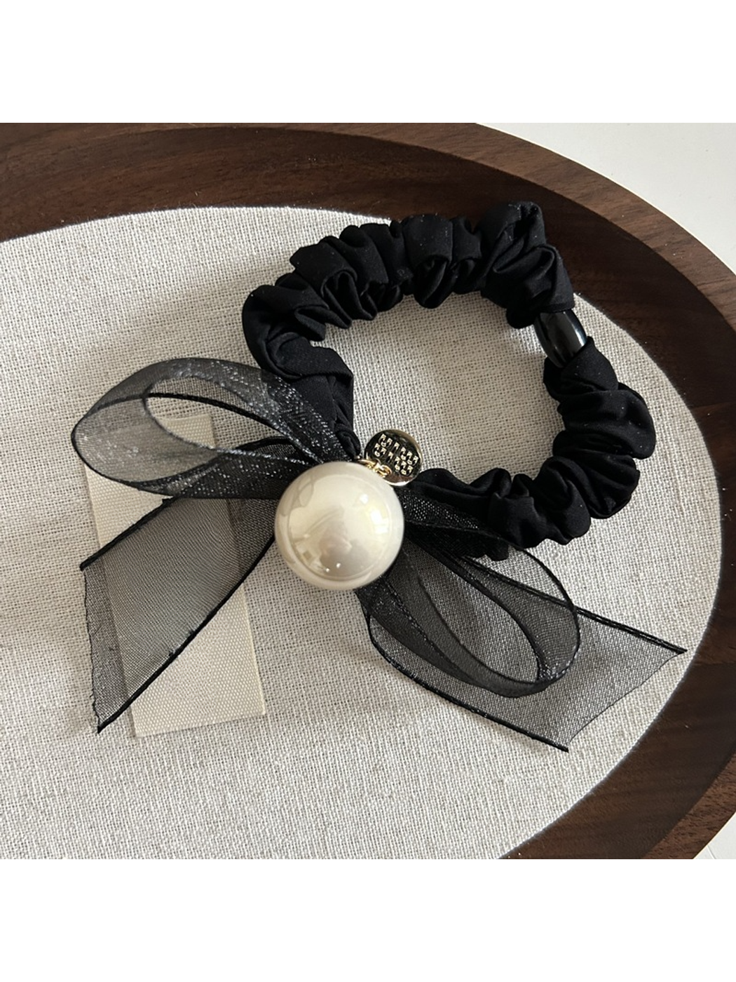 Gifty - Minimal Bow Detail Ponytail Hair Tie