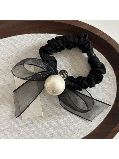 Gifty - Minimal Bow Detail Ponytail Hair Tie