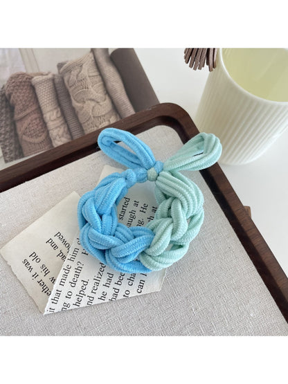Gifty - Braided Nylon Bow Style Stretch Hair Tie