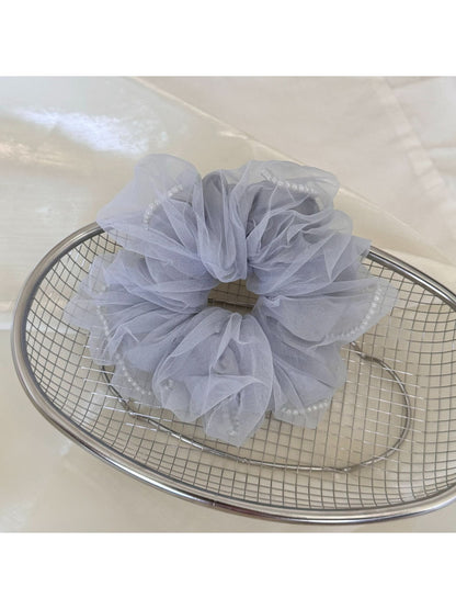 Gifty - Double Layer Mesh Ruffle Hair Tie Scrunchie