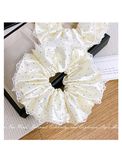 Gifty - Lace Polka Dot Hair Loop