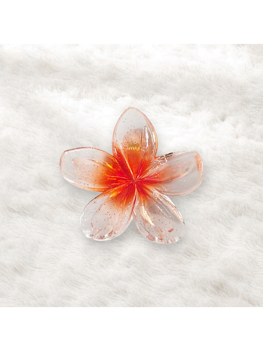 Beau - Vogue Sweet Style Transparent Flower Hair Claw Clip