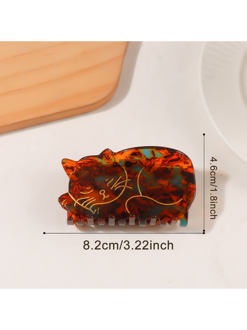 Beau - Adorable Cat Shaped Hair Claw Clip