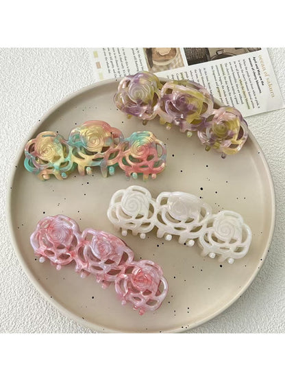 Beau - Elegant Camellia Shaped Hair Claw Clip
