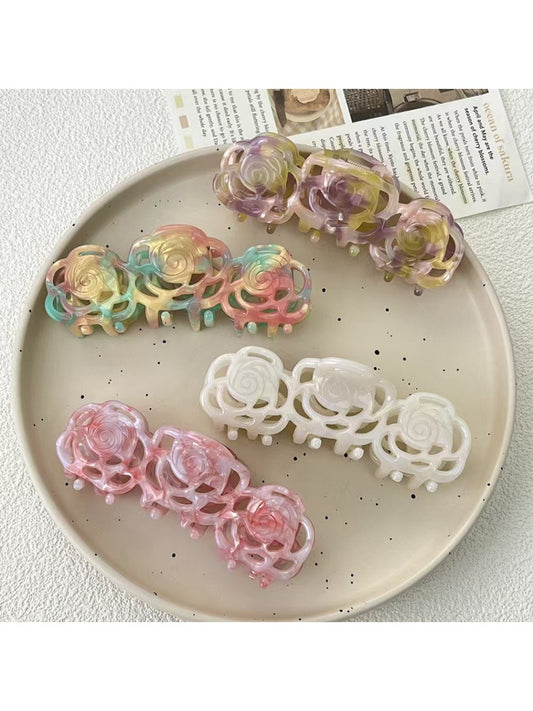 Beau - Elegant Camellia Shaped Hair Claw Clip