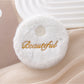 Mirroray - Circular Embroidered Plush Makeup Mirror