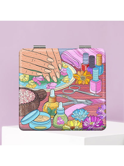 Mirroray - Cartoon Print Folding Makeup Mirror