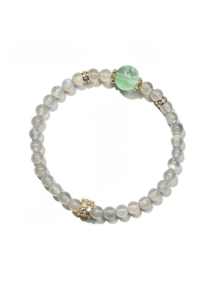 Lovra stylish color block crystal beaded bracelet in natural light showing vibrant colors