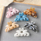 Beau flower shaped hair clip in soft pink with petal details