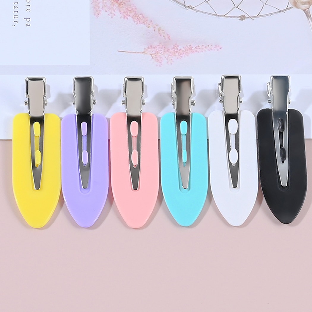 Beau - Candy Color Solid Color Creaseless Hair Clip