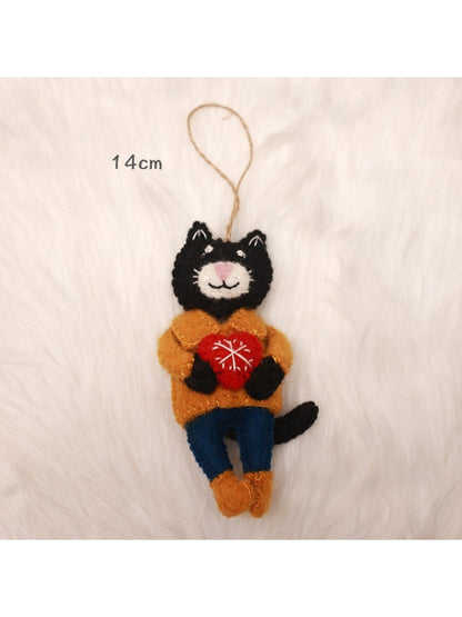 Feltery - Cute Plush 3D Cat Keychain Key Ring Bag Charm