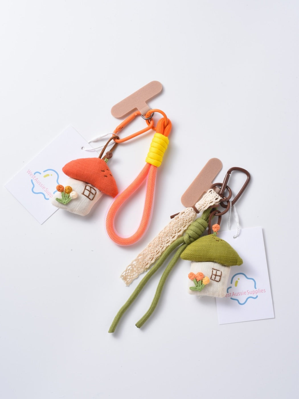 Keypus - Cute Mushroom House Keychain