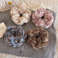 Gifty - Leopard Fluffy Hair Scrunchies Hair Ties
