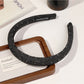 Gifty - Rhinestone Detail Denim Look Fabric Headband