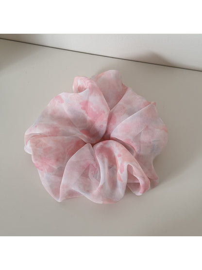 Gifty - Watercolor Mesh High Elastic Round Scrunchie