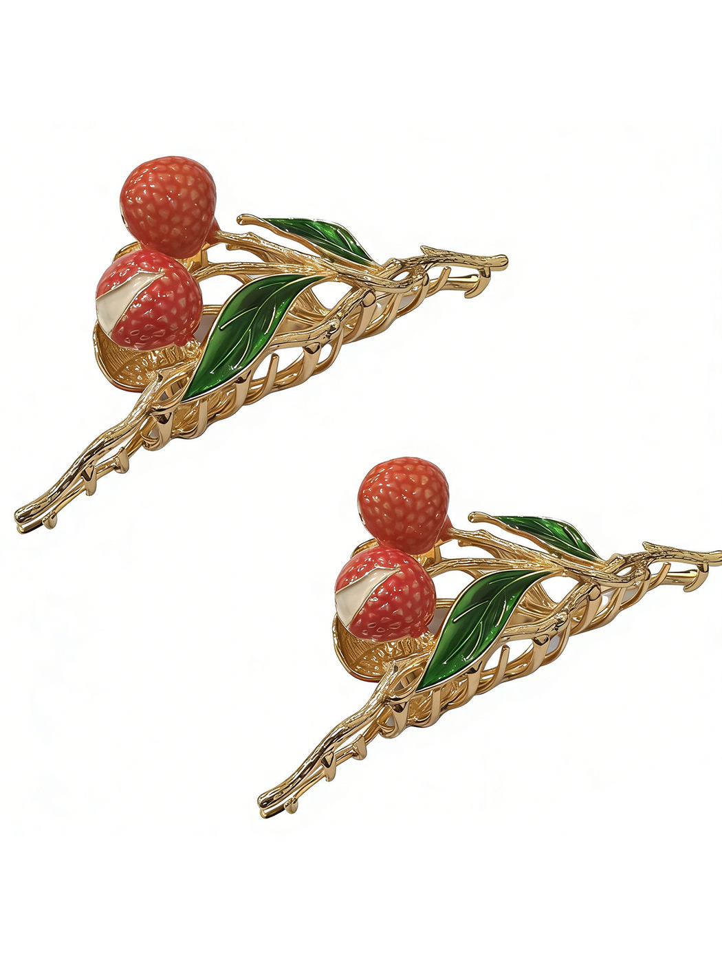 Beau - Lychee Shape Vintage Alloy Hair Clip