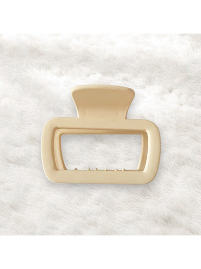 Beau - Modern Hollow Square Plastic Hair Claw Clip