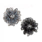 Gifty - Pleated Sheer Fabric Beaded Trim Scrunchie
