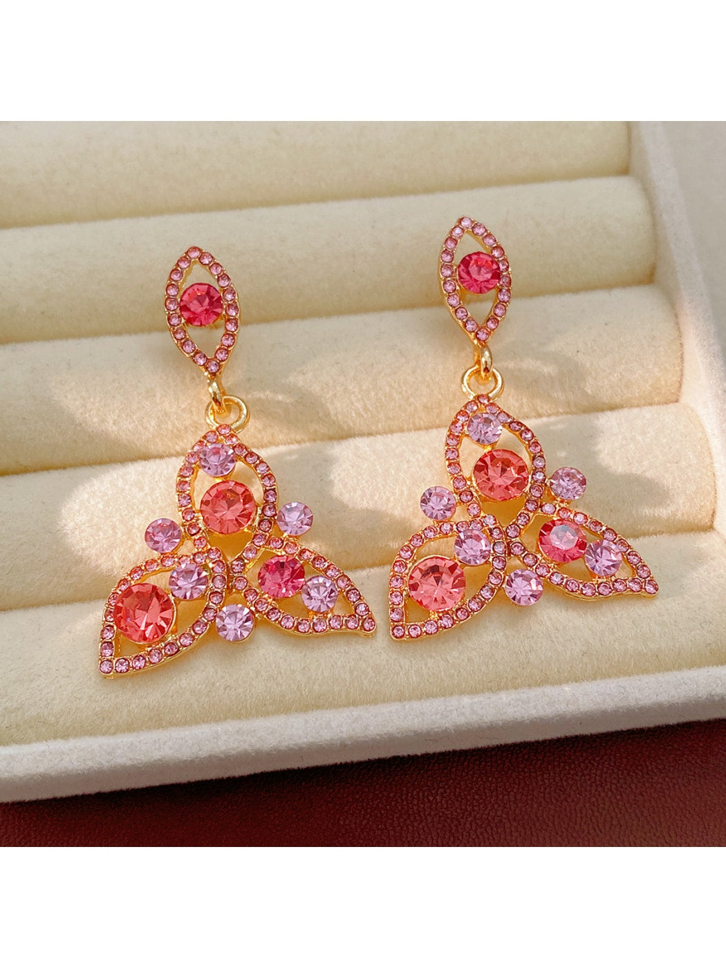 Nozari - Vintage Rhinestone Leaf Drop Jewelry