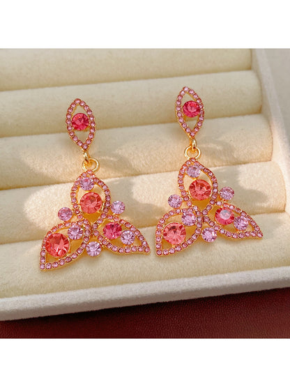 Nozari - Vintage Rhinestone Leaf Drop Jewelry