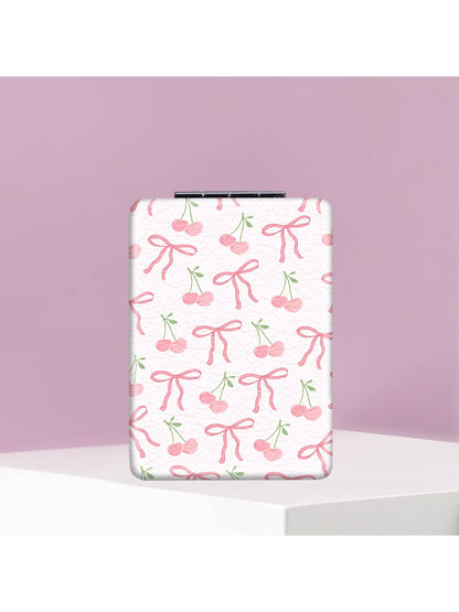 Mirroray - Cherry Print Foldable Touch Up Handheld Mirror