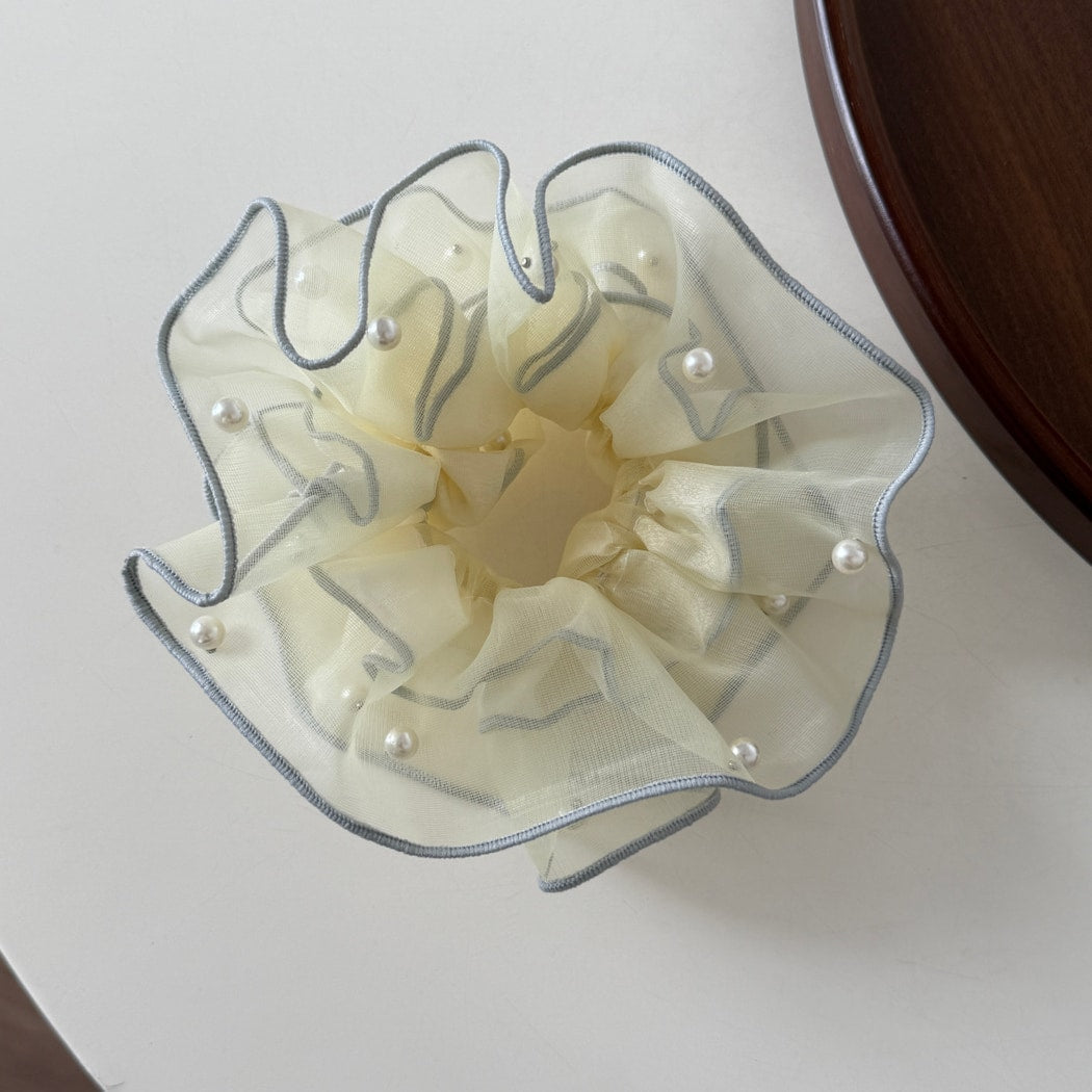 Gifty - Double-Layer Ruffle Polyester Scrunchie