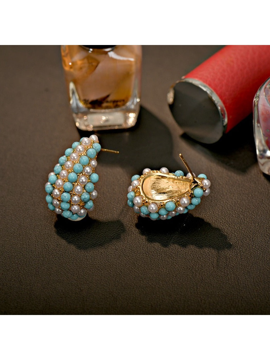 Earedge - Luxe Resin-Inlaid Earrings