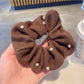 Gifty - Fall Winter Crinkle Bead Scrunchie