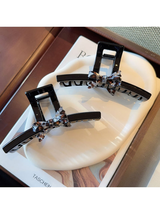 Beau - Acetate Bow Design Hair Claw Clip