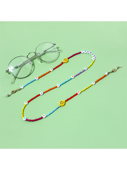 Velra - Colorful Beaded Smiley Face Eyeglass Strap