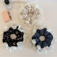Gifty - Double Layer Lace Floral Print Hair Scrunchie