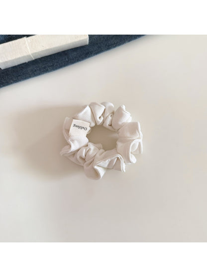 Gifty - Minimalist Ribbed Knit Polyester Scrunchie