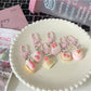Keypus - Cartoon Strawberry Pastry Bag Charm Keychain