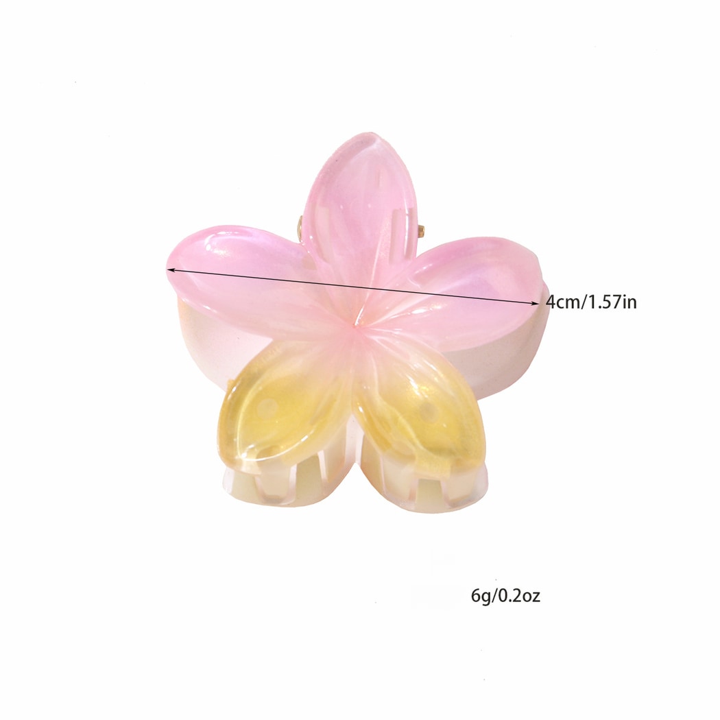 Beau - Gradient Petal Floral Plastic Claw Clip