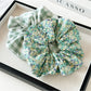 Gifty - Floral Checkered Hair Scrunchie