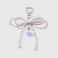 Keypus - Double Layer Beaded Bow Keychain