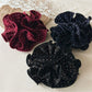 Gifty - Solid Color Polka Dot Ruffle Scrunchie