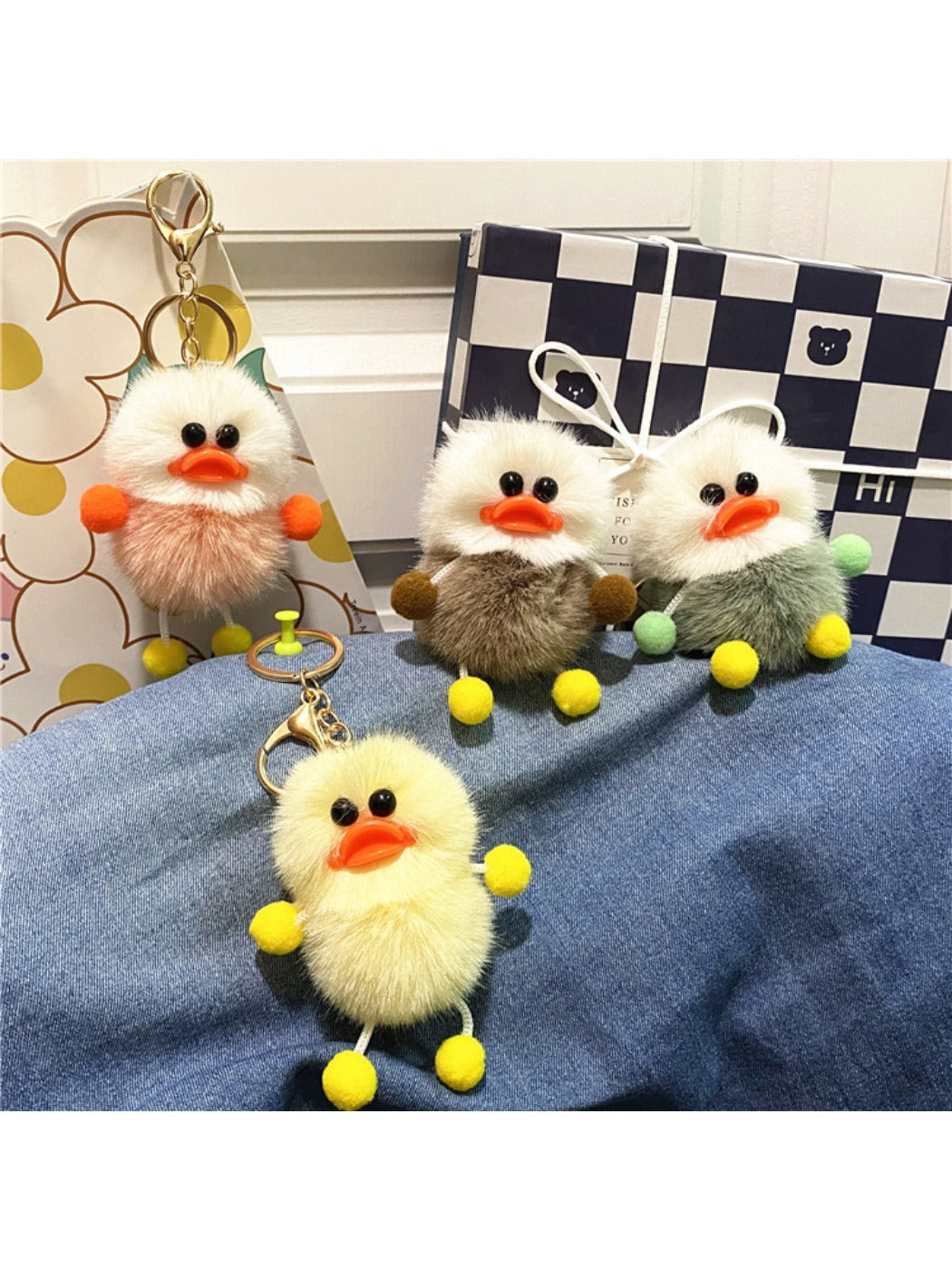 Keypus - Cute Duck Plush Bag Charm Keychain