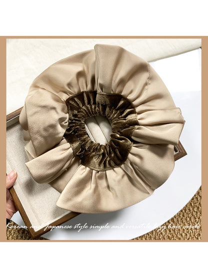 Gifty - Coffee Satin Velvet Hair Ring