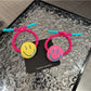 Gifty - Playful Smiley Face Elastic Ponytail Hair Tie