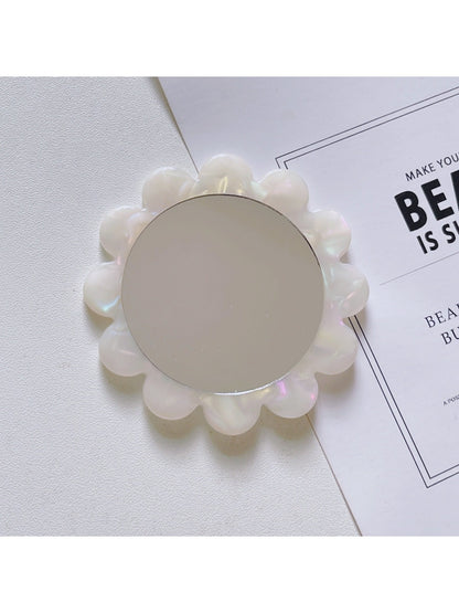 Mirroray - Round Sunflower Acetate Mini Mirror