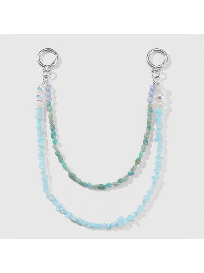 Keypus - Y2K Ocean Beaded Sea Star Bag Charm Keychain
