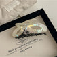 Beau - Alloy Detail Butterfly Shape Acetate Claw Clip