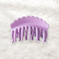 Beau - Wave Design Plastic Large Tooth Claw Clip