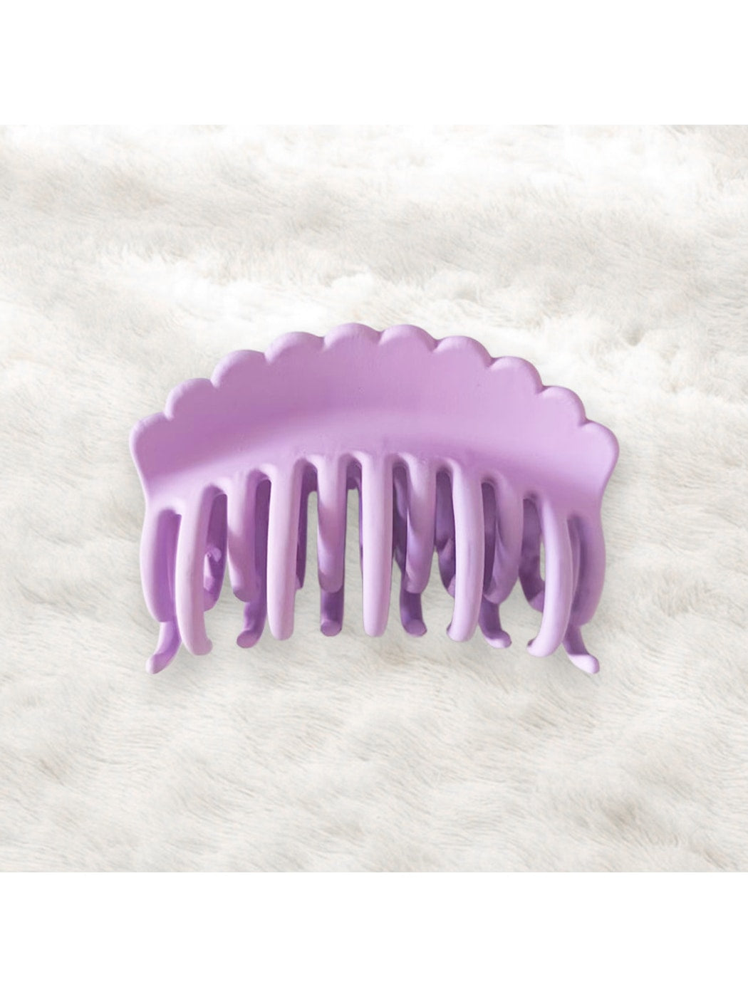 Beau - Wave Design Plastic Large Tooth Claw Clip